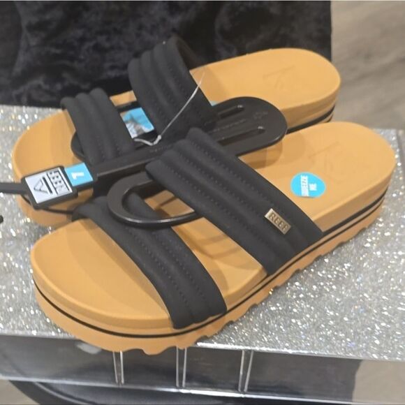 Reef Kaia 2-Bar Slide Sandals- Black - Picture 6 of 8